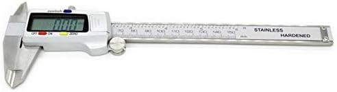 Nfelipio 6-инчни дигитални дебеломер од 150мм дигитални калипери Електронски LCD Digital Vernier Caliper Metal Micrometer Mearuring