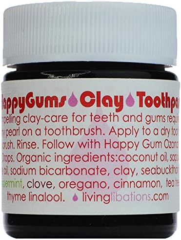 Livingивеење на либации - Органски среќни непца чистење паста за заби од глина | Природна, дива изработена, веган чиста убавина