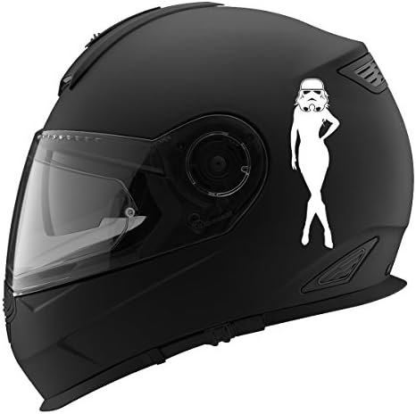 Секси девојче бура војник -кацига Силуета авто -автомобилски тркачки моторцикл шлемот - 5 - бело