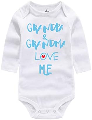 Амберетх бебе момче облека облека дедо баба/чичко тетка сака ме печати новороденче облека за скокање