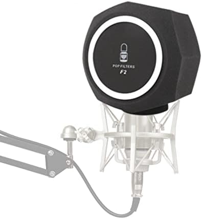 Panchitalk Microphone Screen Pop Filter, звучно изолирано покритие на сунѓер, ветерно изолација штит за заштита на топки за снимање