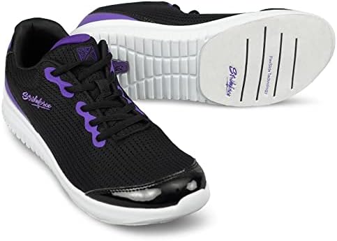 KR Strikeforce жени чевли за куглање, црна/виолетова, 8,5 САД