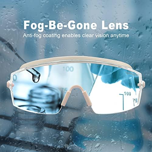 Унишнете ги безбедносните очила над очилата, безбедносните очила против маглата со чиста леќа за завиткување, ANSI Z87.1 Заштитни