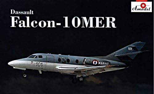 Пластичен модел Авионски авион Авион Dassault Falcon 10mer 1/72 Amodel 72340