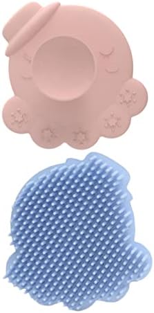 Glavi 2 парчиња четка за бања со силкони тело чистачи на телото, сунѓер, сунѓер, лов, сунѓер силиконски ексфолирачки четка силиконска