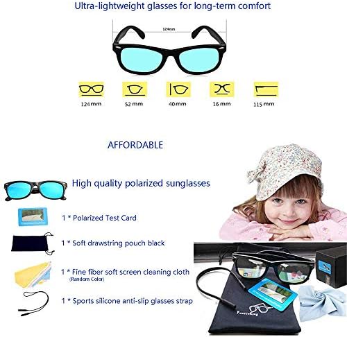 Фариекинг Детски Очила За Сонце Поларизирана Ув Заштита Трендовски Очила За Сонце Мали Момчиња Девојчиња