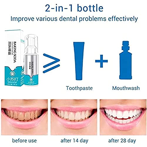 Паста за заби со пена за длабоко Чистење, Паста За Заби За Белење Пена, Интензивно Отстранување Дамки, Паста За Заби Со Сода