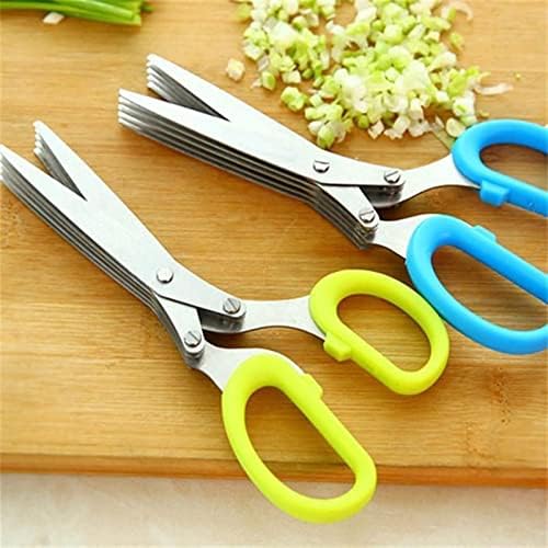 Мултифункционални ножици со висока ефикасност, мултислојни ножици кромид сечење ножици билки за зачини за зачини за зачини ножици за сечење смолки ножици кујнски