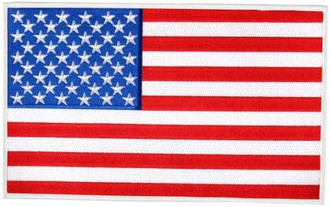 Hotешки кожечи на американско знаме гранично лепенка
