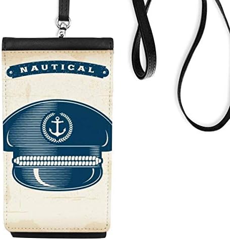 Морнарска капа навигација воен океан телефонски паричник чанта што виси мобилна торбичка црн џеб