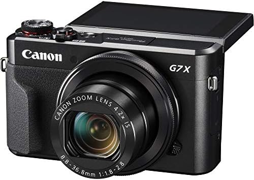 Canon PowerShot G7 X Mark II Дигитална Камера , 64gb Мемориска Картичка, Читач На Картички, Мека Торба, Флексибилен Статив, Рачен
