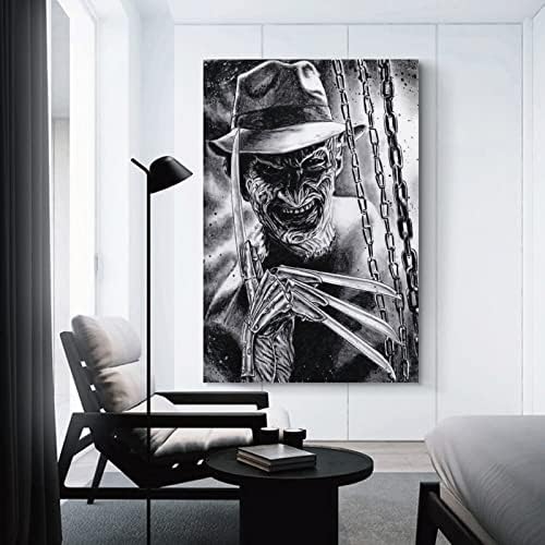 Филмски wallиден уметнички филм Фреди Кругер постер отпечатоци на платно за дневна соба спална соба бања канцеларија Paitngs домашна