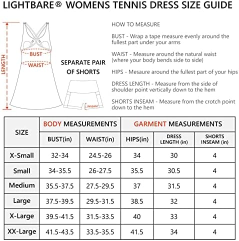 Тениски фустан за жени со светла со вграден градник и одвојливи шорцеви прилагодливи ленти upf 50+ Брзо суво