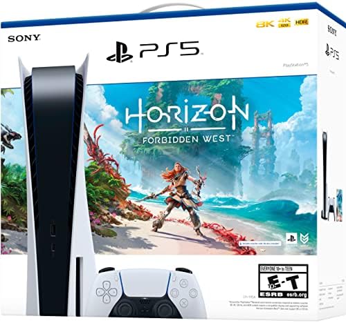 Најновата верзија на конзолата за игри на Sony, хоризонт забранет западен пакет со 4K UHD Blu -ray Player - со пакет на слушалки на