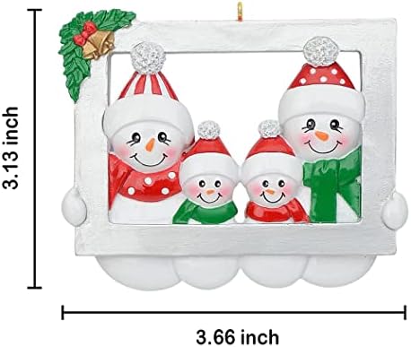 Орнамент за семејство на снежен човек Максгора - Семејство Снежен човек од 4 слика Совршен Божиќен украс