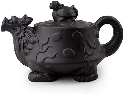 Чајник кинески желки за змејови со тутои за чај со чај со чај