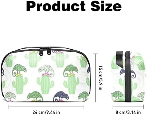 Преносни Торбички За Електронски Организатор Камелеон И Кактус Торба За Складирање Кабли За Хард Дискови, УСБ, СД Картичка, Полнач, Банка За Напојување, Слушалки