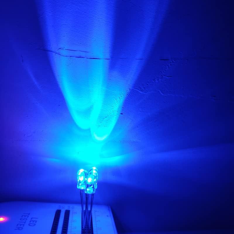 100 парчиња 5мм LED трепет диоди трепкаат жолти трепкачки свеќа светлина што емитуваат диода трепкање блиц, трепкање предводена