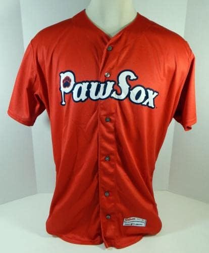 2020 Pawtucket Boston Red Sox Stephen Gonsalves #62 игра користена црвена дрес alt s 1 - игра користена дресови на MLB