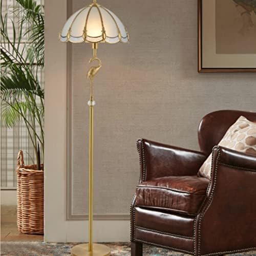 SMLJLQ сите бакарни подни ламби лампи за лабави со висока вредност француска рустикална дневна соба троседот до ламбата за ламби на подот