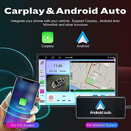 WOSTOKE 13.1 Андроид Радио CarPlay &засилувач; Андроид Авто Авторадио Автомобил Навигација Стерео Мултимедијален Плеер GPS Екран НА Допир RDS