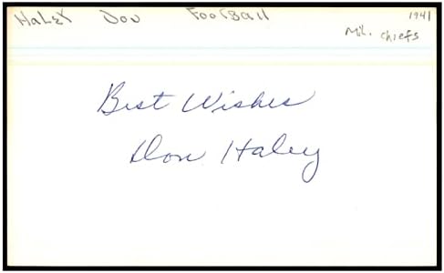 Дон Хејли Потпиша Индекс Картичка 3х5 Автограм Милвоки Шефови 87390-Мак Намалување На Потписи