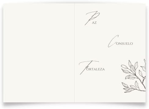 Картичка за сочувство на шпански / Тарјета де Кондоленсија - цветна