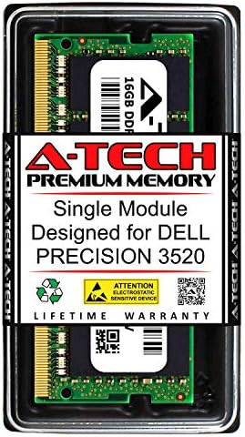 A-Tech 16GB RAM меморија за Dell Прецизност 3520 | DDR4 2133MHz SODIMM PC4 - 17000 260-Пински Не-ECC Меморија Надградба Модул