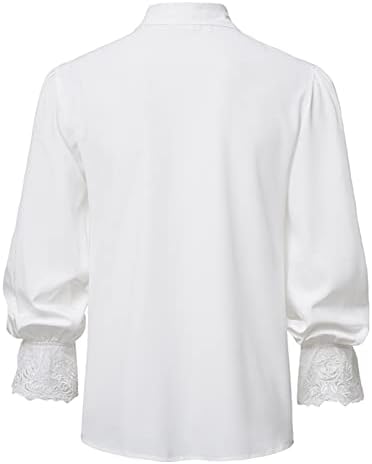Мажите готски маици врвови на ренесансниот суд за банкет кошула со мавта со трубач на трубач, топка на блуза за кардиган, блуза, блуза Топ