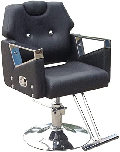 Салон стол хидрауличен стол за бизнис или дом, тешки хидраулични бербер столче, кој се повлекува 360 степени вртење прилагодлив висина