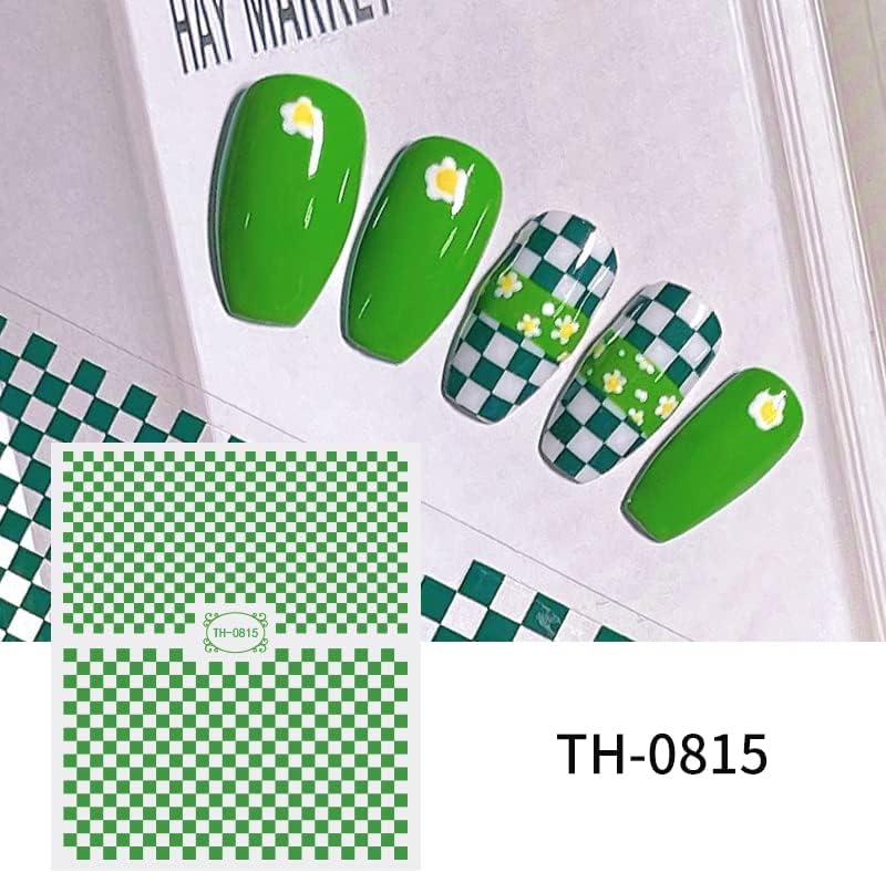 Француски совет за нокти налепници за уметност Декларации за нокти дизајн прекрасна декорација за нокти повеќе бои за дизајн на нокти маникир совети DIY （8 чаршафи??