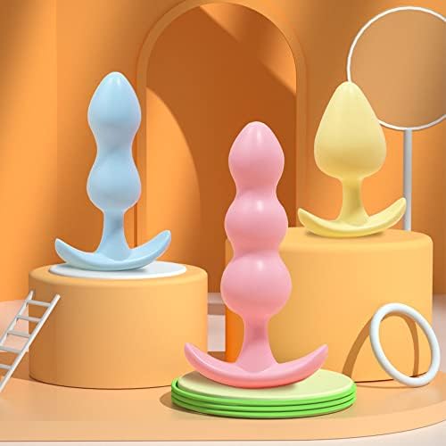 Приклучок за силиконски задник, 3 парчиња анален играчки за проширување на аналниот задникот за задникот Поставен за почетници