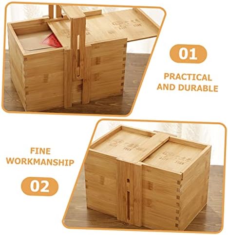 Дрвена кутија за складирање на дрвени корпи од корпи за корпи со капаци со капаци за организирање ткаени пикник корпа пикник корпа со