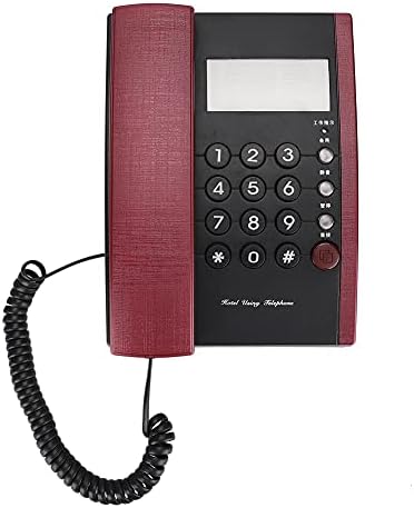 Фиксна, хотелска домашна употреба wallидна монтирање фиксна телефонска биро Телефон без екран, навистина заштити ја приватноста на гостите во хотелот, гласовната ко