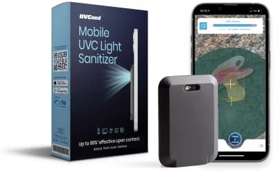 Паметен мобилен UVC дезинфекција на светлина што се придава на задниот дел на паметниот телефон