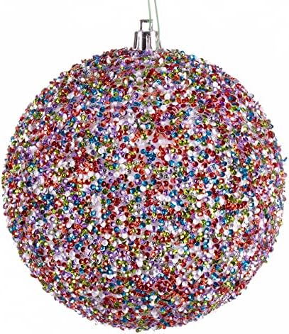 Викерман 4,75 мулти-обоен украсен украс на топка. Вклучува 6 парчиња по торба.
