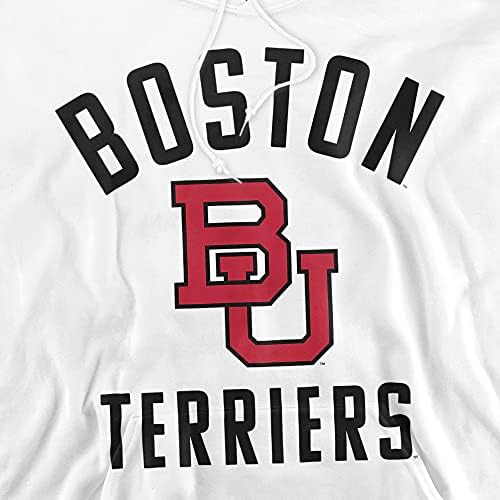 Официјален универзитет во Бостон, една лого во боја, лого унисекс, за возрасни влечење на дуксерот