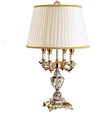 Lyе класичен европски кристален маса за осветлување осветлување спална соба кревет ламба модна кристална биро за ламба