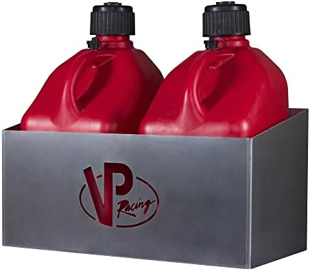 VP Racing горива 3050 Aluminum Storage Rack за 5 контејнери за галон моторспор. Решетката за складирање без дно се карактеризира со пресек