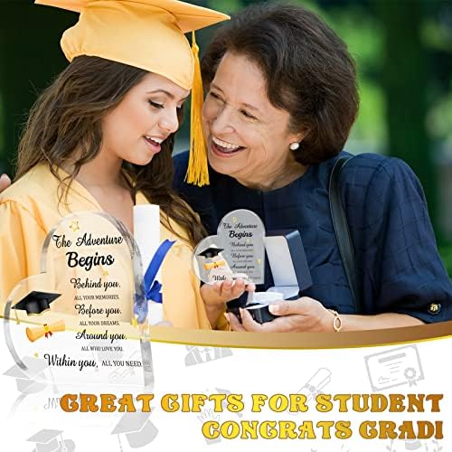Панел 2023 Подароци за дипломирање чувари и хартиена тежина за неа нејзината дипломирање Инспиративни картички за клучеви Асортиман дипломирани сувенири за високи