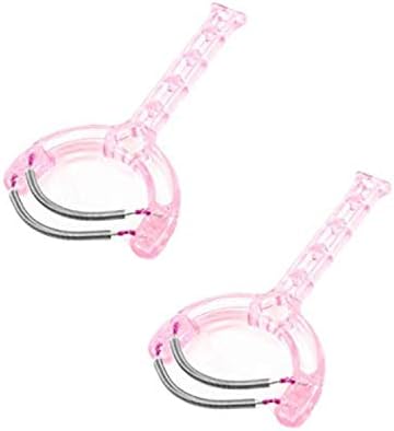 XMHF 2pcs Розова Рачка Двојна Пружина Фина Алатка За Отстранување Влакна На Лицето Епилатор Оригиналната Пролет За Отстранување На Влакна На Лицето За Жени