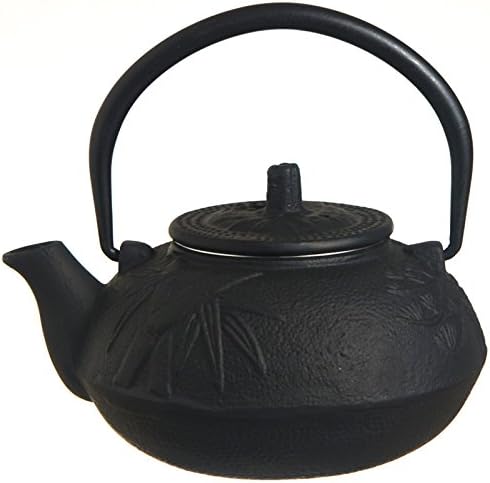 М.В. Тргување T7012 чајник од леано железо, 21-унца, зелен бамбус