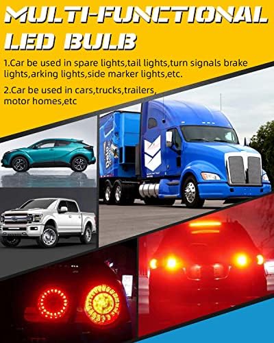 LQQDP 2x 7443 Супер Светло Црвени LED Светилки За Предниот Заден Трепкач/Паркинг/Возење/Страничен Маркер/Стоп/Опашка На Сопирачката Светилка