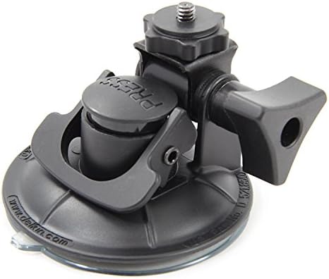 Делкин уреди масно геко за скришум вшмукување камера монтирање со адаптер GoPro, црно