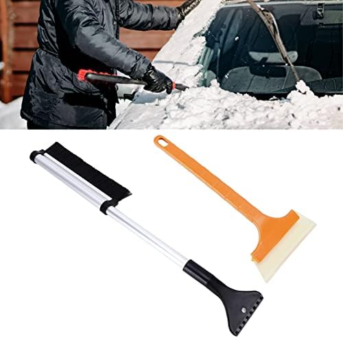 Страпер за мраз за шофершајбна за автомобили, продолжена снежна четка, шофершајбна за отстранување на снег мраз снежна метла, проширување
