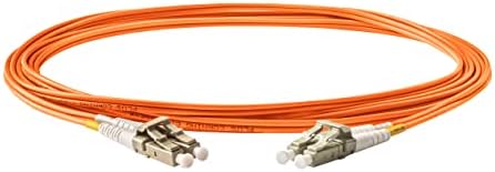 SpeedyFibertx - 2 -пакет 2 стапки Мултимод OM1 Duplex LC до LC Fiber Patch Cable, Corning OM1 62.5/125 Оптички влакна, портокалова кревач на CABLE