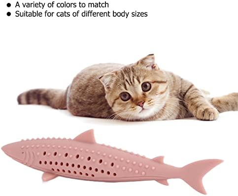 01 02 015 играчка со силиконска риба со мачки, интерактивна играчка за мачки за мачки за домашно милениче мачка