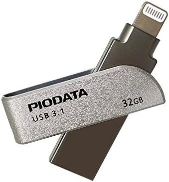 PioData iXflash 32GB iPhone iPad Флеш Пенкало ДИСК USB 3.1 Apple MFi Сертифициран Молња Конектор Надворешно Складирање Меморија Експанзија