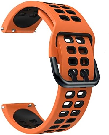 Ganyuu Silicone Straps Watch Band For Ticwatch Pro 3 Ultra/LTE/2021 GPS S2 E2 E2 GTX Заменски заменски ленти 20 нараквица од 22мм