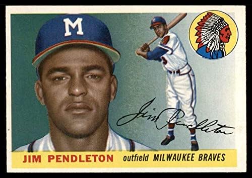 1955 Топс Бејзбол 15 Jimим Пендлтон Милвоки храбри одлични